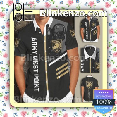 Army Black Knights Cadets Gray Summer Hawaiian Shirt, Mens Shorts