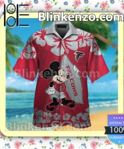 Atlanta Falcons & Mickey Mouse Mens Shirt, Swim Trunk