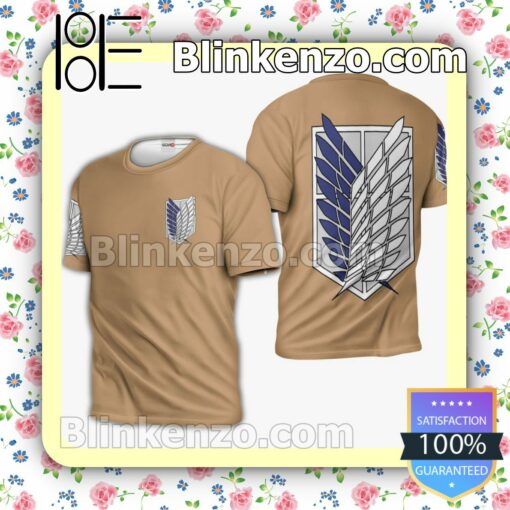 Attack On Titan Wings Of Freedom Scout Regiment Anime Personalized T-shirt, Hoodie, Long Sleeve, Bomber Jacket c