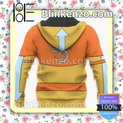 Avatar The Last Airbender Aang Uniform Anime Costume Personalized T-shirt, Hoodie, Long Sleeve, Bomber Jacket x