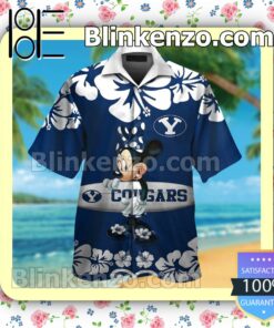BYU Cougars & Minnie Mouse Mens Shirt, Swim Trunk