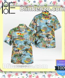 Baby Yoda On Beach Vacation Hawaiian Shirts, Swim Trunks