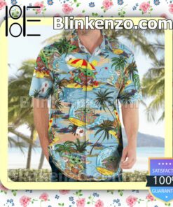 Baby Yoda On Beach Vacation Hawaiian Shirts, Swim Trunks b