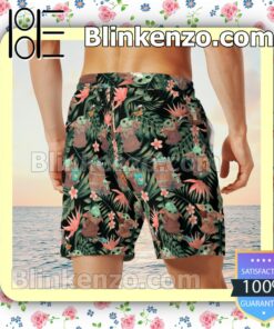 Baby Yoda Pink Strelitzia Tropical Leaf Hawaiian Shirts, Swim Trunks y