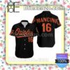 Baltimore Orioles 16 Mancini Jersey Inspired Style Summer Shirt