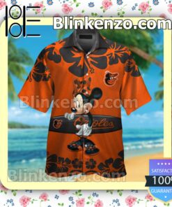 Baltimore Orioles Minnie Mouse Mens Shirt, Swim Trunk