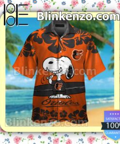 Baltimore Orioles Snoopy Mens Shirt, Swim Trunk