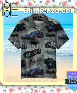 Batman Casual Batmobile Summer Hawaiian Shirt, Mens Shorts