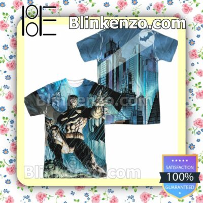 Batman Rainy Rooftop Gift T-Shirts