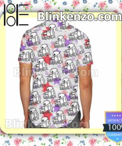 Baymax Balala Big Hero 6 Disney Cartoon Graphics Summer Hawaiian Shirt, Mens Shorts a