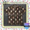 Bear Ethnic Boho Seamless Pattern In African Style Summer Shirts