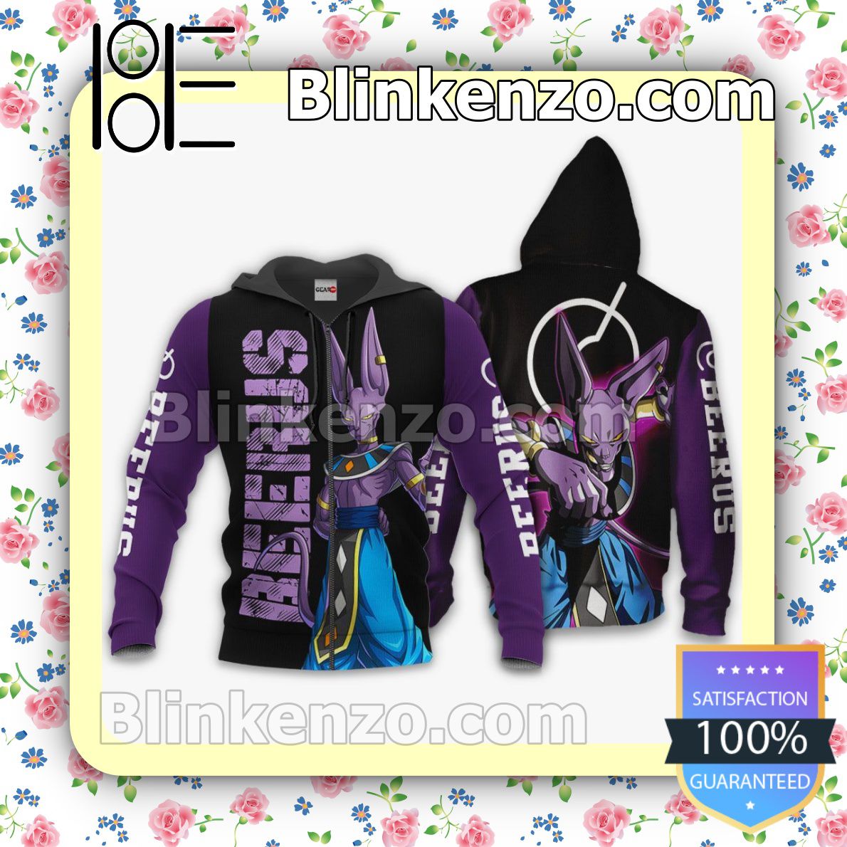 Beerus Dragon Ball Anime Personalized T-shirt, Hoodie, Long Sleeve, Bomber Jacket