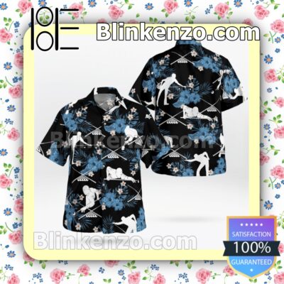 Billiards Pool Player Black Summer Hawaiian Shirt