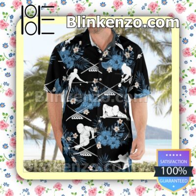 Billiards Pool Player Black Summer Hawaiian Shirt a