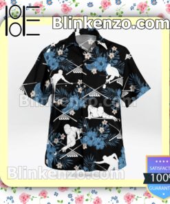 Billiards Pool Player Black Summer Hawaiian Shirt b