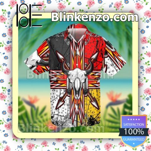Bison Arrow Native American Summer Shirts