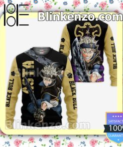 Black Bull Asta Black Clover Anime Personalized T-shirt, Hoodie, Long Sleeve, Bomber Jacket a