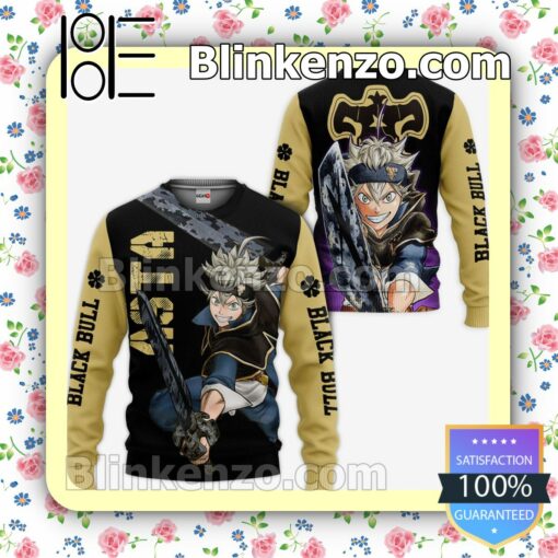 Black Bull Asta Black Clover Anime Personalized T-shirt, Hoodie, Long Sleeve, Bomber Jacket a