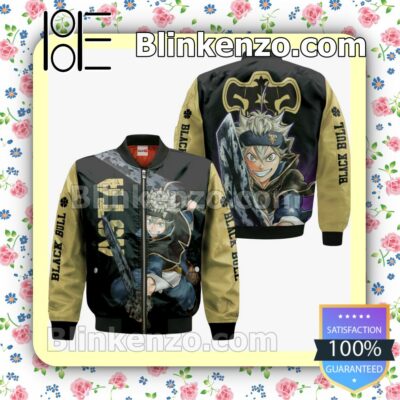 Black Bull Asta Black Clover Anime Personalized T-shirt, Hoodie, Long Sleeve, Bomber Jacket c