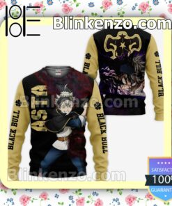 Black Bull Devil Asta Black Clover Anime Personalized T-shirt, Hoodie, Long Sleeve, Bomber Jacket a