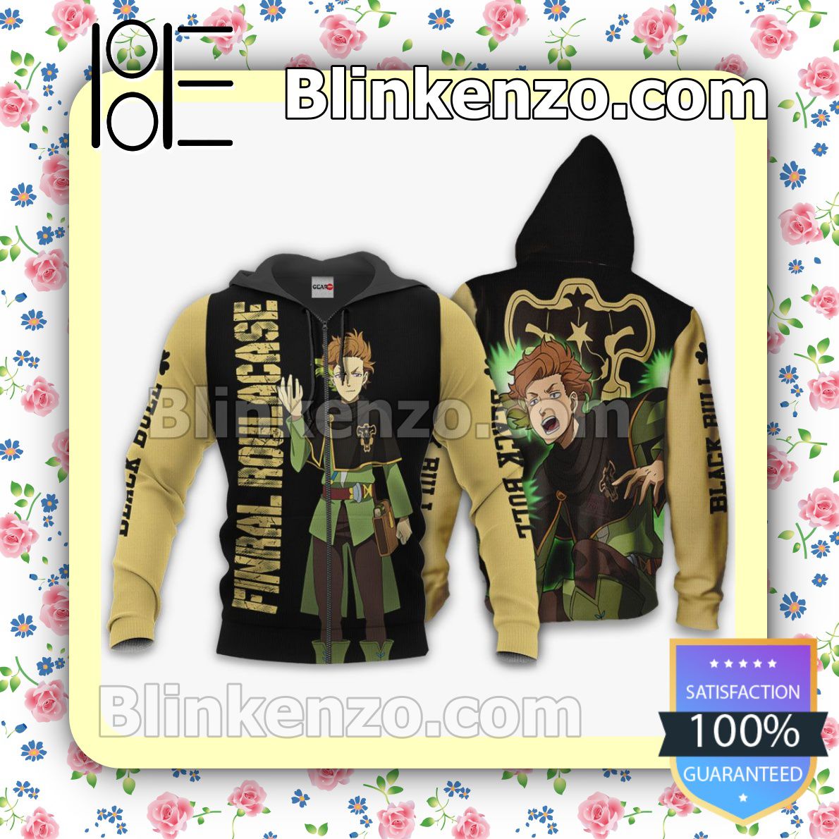 Black Bull Finral Roulacase Black Clover Anime Personalized T-shirt, Hoodie, Long Sleeve, Bomber Jacket