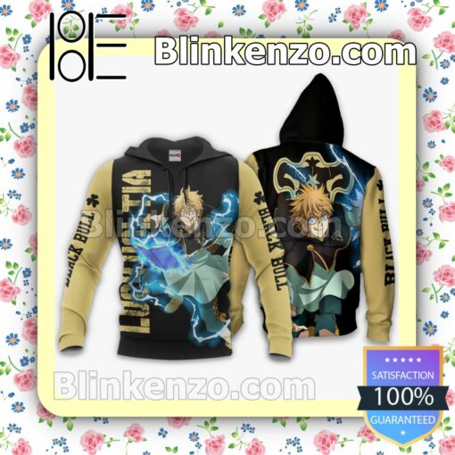 Black Bull Luck Voltia Black Clover Anime Personalized T-shirt, Hoodie, Long Sleeve, Bomber Jacket b