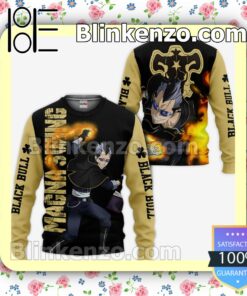 Black Bull Magna Swing Black Clover Anime Personalized T-shirt, Hoodie, Long Sleeve, Bomber Jacket a