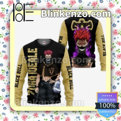 Black Bull Zora Ideale Black Clover Anime Personalized T-shirt, Hoodie, Long Sleeve, Bomber Jacket a