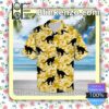 Black Cat Yellow Camo Summer Shirts