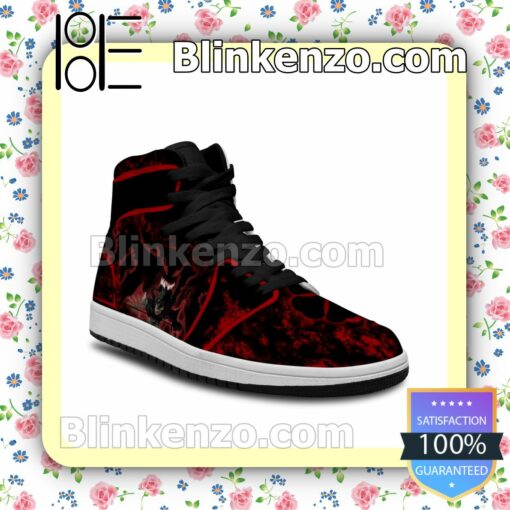 Black Clover Devil Black Asta Air Jordan 1 Mid Shoes b