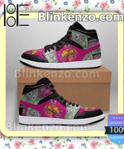 Black Pink Rick And Morty 1s Air Jordan 1 Mid Shoes