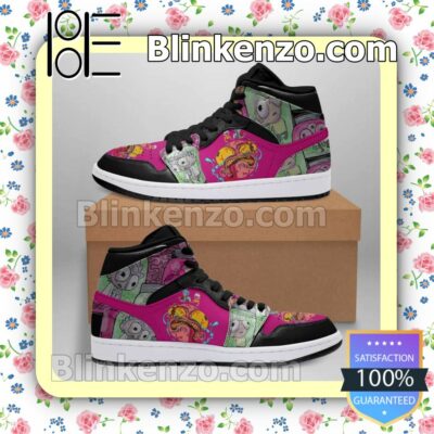 Black Pink Rick And Morty 1s Air Jordan 1 Mid Shoes