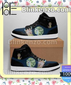 Black Rick And Morty 1s Air Jordan 1 Mid Shoes