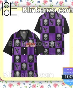 Black Sabbath Skull Summer Hawaiian Shirt b