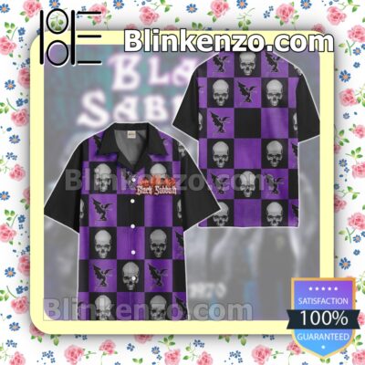 Black Sabbath Skull Summer Hawaiian Shirt c