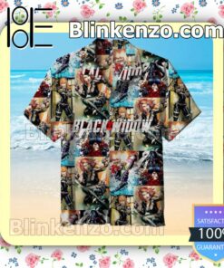 Black Widow Comics Marvel Summer Hawaiian Shirt, Mens Shorts