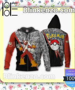 Blaziken Anime Pokemon Mix Manga Personalized T-shirt, Hoodie, Long Sleeve, Bomber Jacket