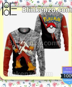 Blaziken Anime Pokemon Mix Manga Personalized T-shirt, Hoodie, Long Sleeve, Bomber Jacket a