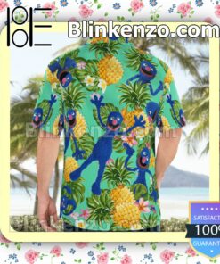 Blue Muppet Pineapple Tropical Summer Shirts a