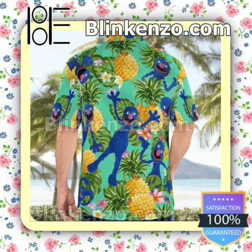 Blue Muppet Pineapple Tropical Summer Shirts a