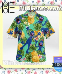 Blue Muppet Pineapple Tropical Summer Shirts b