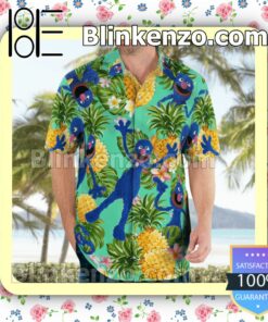Blue Muppet Pineapple Tropical Summer Shirts c