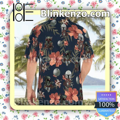 Boba Fett Star Wars Hibiscus Tropical Hawaiian Shirts, Swim Trunks a