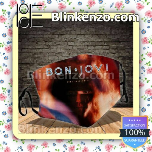 Bon Jovi 7800 Fahrenheit Album Cover Reusable Masks