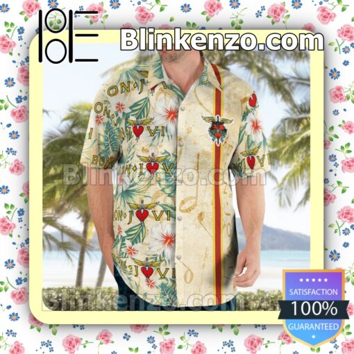 Bon Jovi Rock Band Logo Summer Hawaiian Shirt b