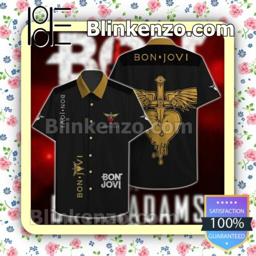 Bon Jovi Rock Bank Black Summer Shirt