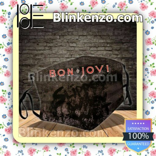 Bon Jovi Slippery When Wet Album Cover Reusable Masks