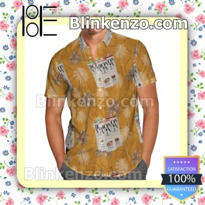Bon & Viv Spiked Seltzer Summer Hawaiian Shirt a