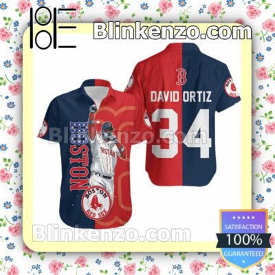 Boston Red Sox David Ortiz Strong 34 Summer Shirt
