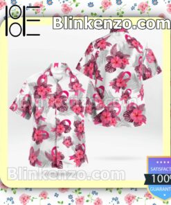 Breast Cancer Awareness Tropical Summer Shirts